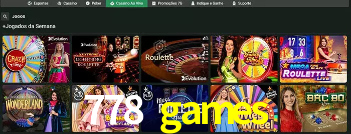 778 games bet